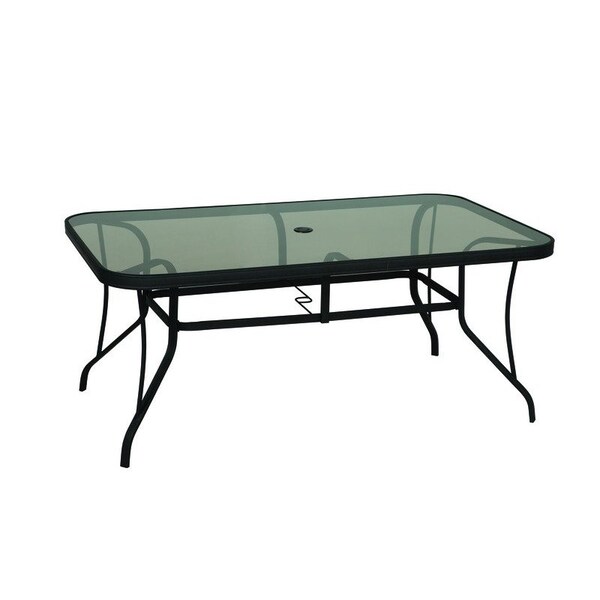 Living Accents Roscoe Glass Table TGS66PB Zoro